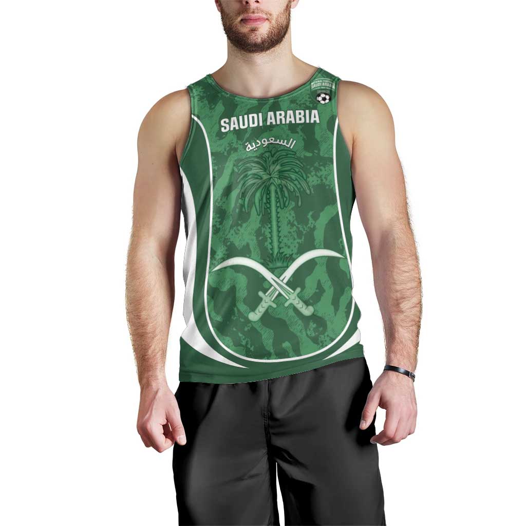 Custom Saudi Arabia Football Men Tank Top 2026 Come On Arabian Falcons - Wonder Print Shop