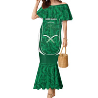 Custom Saudi Arabia Football Mermaid Dress 2026 Come On Arabian Falcons - Wonder Print Shop