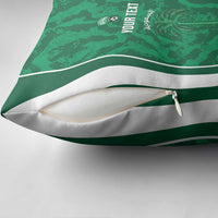 Custom Saudi Arabia Football Pillow Cover 2026 Come On Arabian Falcons - Wonder Print Shop