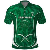 Custom Saudi Arabia Football Polo Shirt 2026 Come On Arabian Falcons - Wonder Print Shop