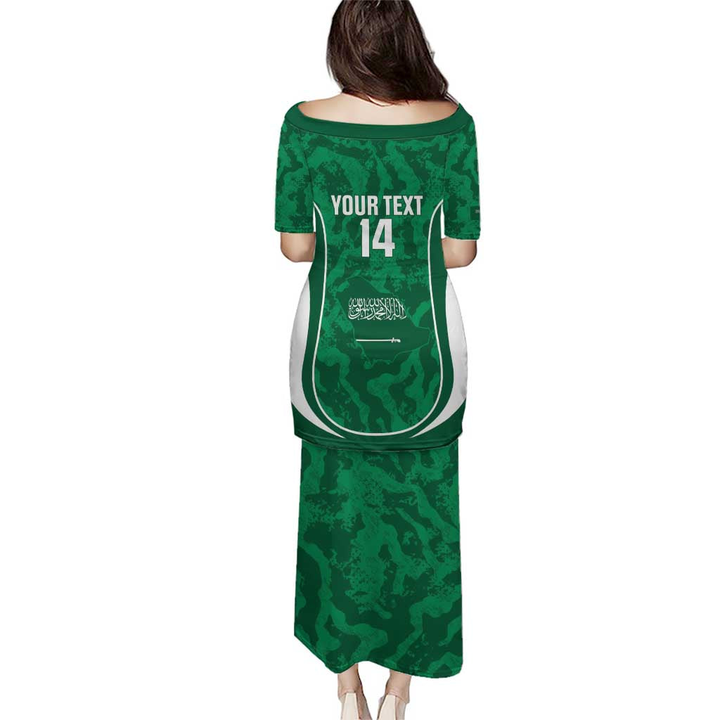 Custom Saudi Arabia Football Puletasi 2026 Come On Arabian Falcons - Wonder Print Shop