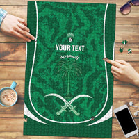 Custom Saudi Arabia Football Puzzle 2026 Come On Arabian Falcons - Wonder Print Shop