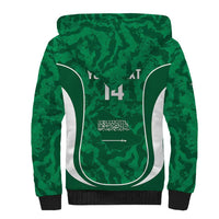 Custom Saudi Arabia Football Sherpa Hoodie 2026 Come On Arabian Falcons - Wonder Print Shop
