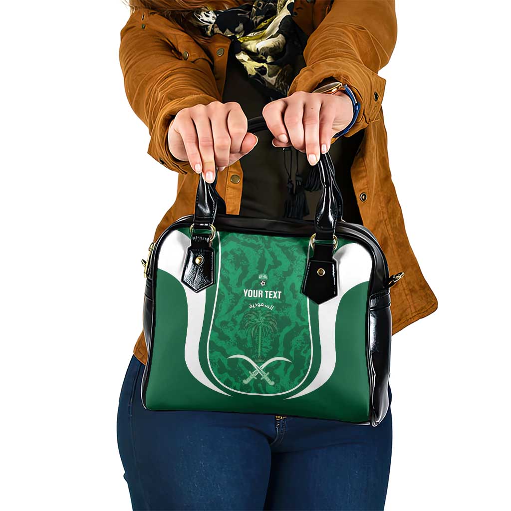 Custom Saudi Arabia Football Shoulder Handbag 2026 Come On Arabian Falcons - Wonder Print Shop
