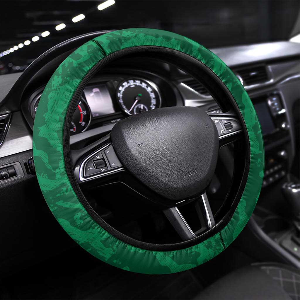 Saudi Arabia Football Steering Wheel Cover 2026 Come On Arabian Falcons - Wonder Print Shop