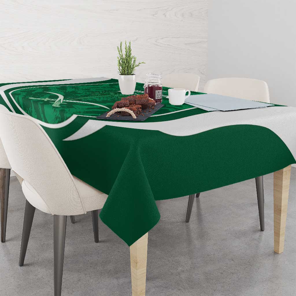 Custom Saudi Arabia Football Tablecloth 2026 Come On Arabian Falcons - Wonder Print Shop