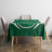 Custom Saudi Arabia Football Tablecloth 2026 Come On Arabian Falcons - Wonder Print Shop