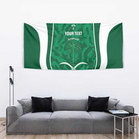 Custom Saudi Arabia Football Tapestry 2026 Come On Arabian Falcons - Wonder Print Shop