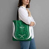 Custom Saudi Arabia Football Tote Bag 2026 Come On Arabian Falcons - Wonder Print Shop