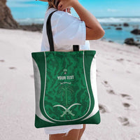 Custom Saudi Arabia Football Tote Bag 2026 Come On Arabian Falcons - Wonder Print Shop