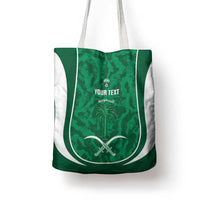 Custom Saudi Arabia Football Tote Bag 2026 Come On Arabian Falcons - Wonder Print Shop