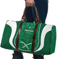 Custom Saudi Arabia Football Travel Bag 2026 Come On Arabian Falcons - Wonder Print Shop