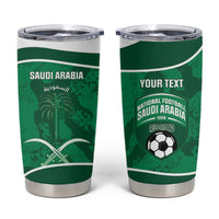 Custom Saudi Arabia Football Tumbler Cup 2026 Come On Arabian Falcons - Wonder Print Shop