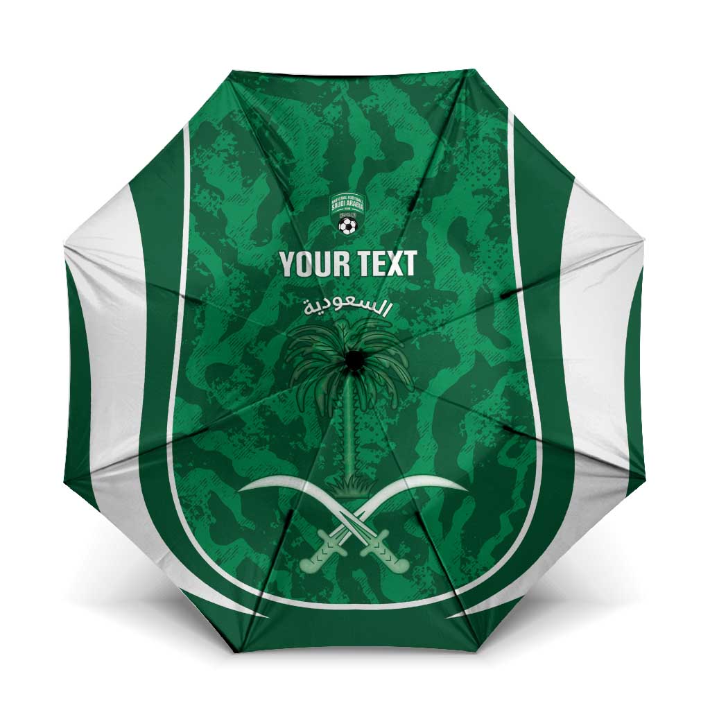 Custom Saudi Arabia Football Umbrella 2026 Come On Arabian Falcons - Wonder Print Shop