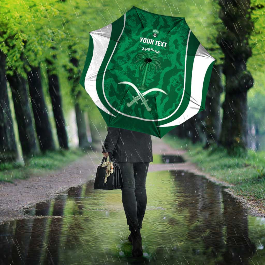 Custom Saudi Arabia Football Umbrella 2026 Come On Arabian Falcons - Wonder Print Shop