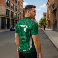 Custom Saudi Arabia Football Zipper Polo Shirt 2026 Come On Arabian Falcons - Wonder Print Shop