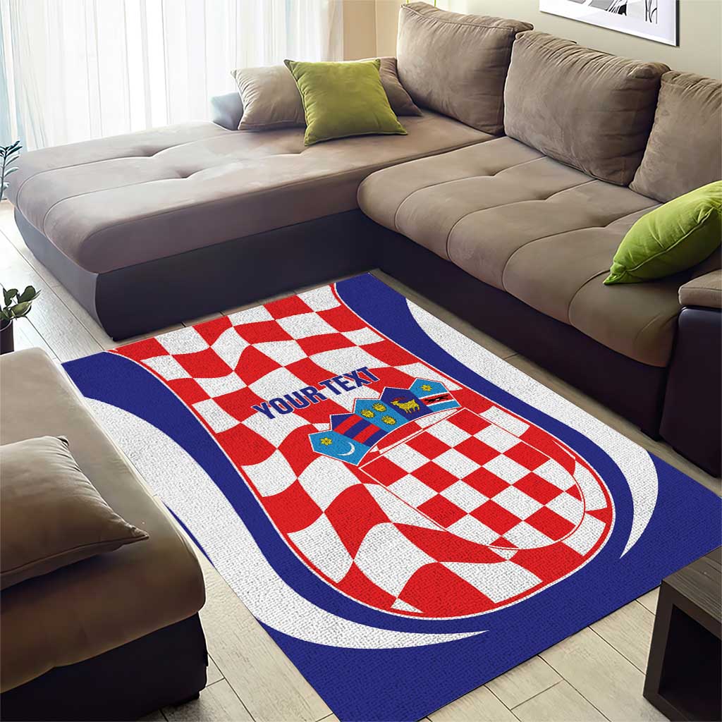 Custom Croatia Football Area Rug 2026 Come On Vatreni Hrvatska - Wonder Print Shop