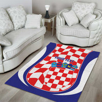 Custom Croatia Football Area Rug 2026 Come On Vatreni Hrvatska - Wonder Print Shop