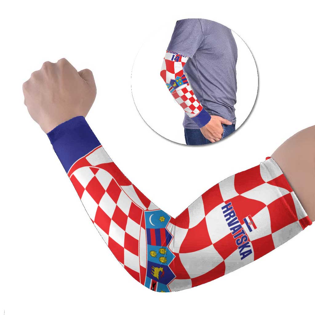 Custom Croatia Football Arm Sleeves 2026 Come On Vatreni Hrvatska - Wonder Print Shop