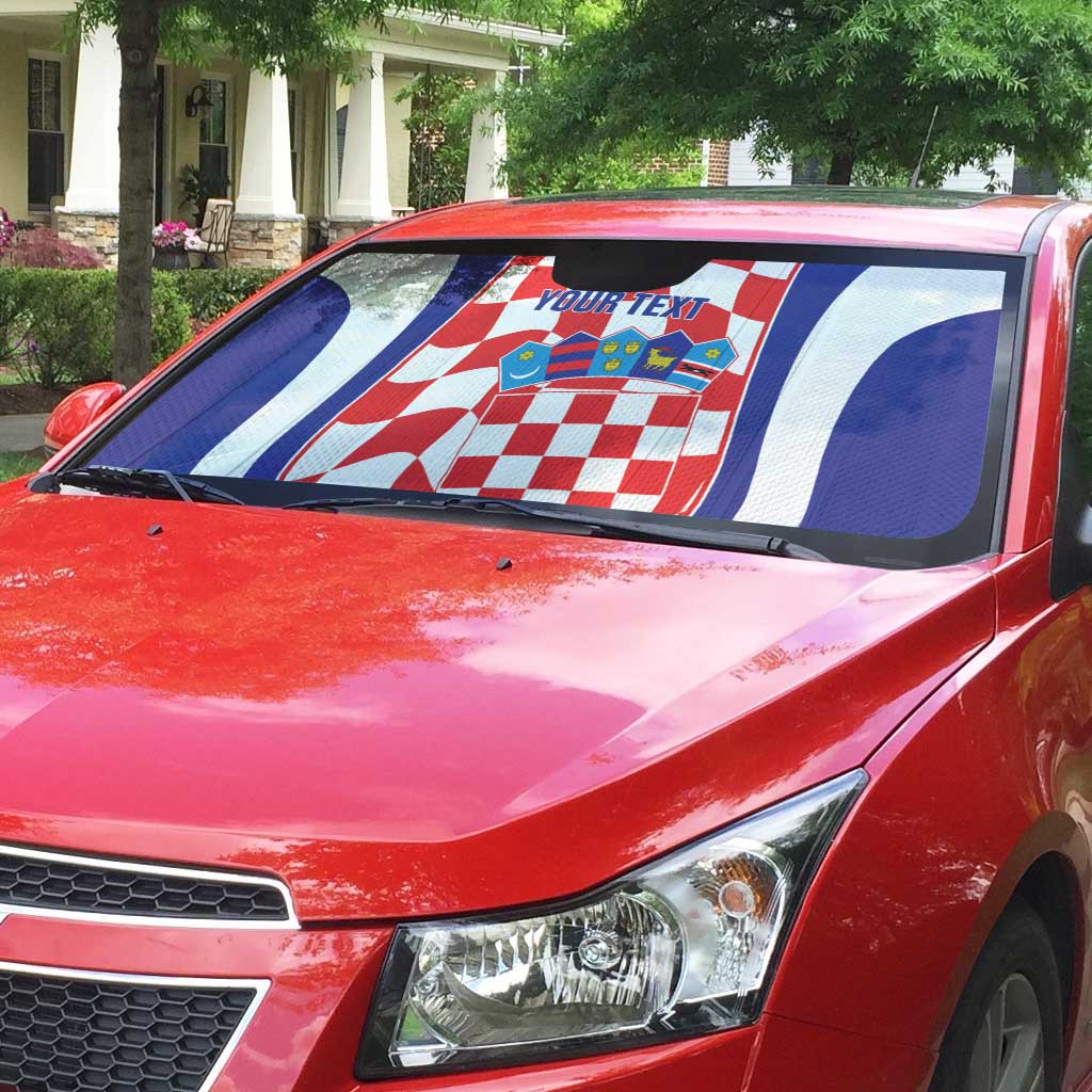 Custom Croatia Football Auto Sun Shade 2026 Come On Vatreni Hrvatska - Wonder Print Shop