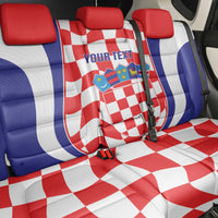 Custom Croatia Football Back Car Seat Cover 2026 Come On Vatreni Hrvatska - Wonder Print Shop