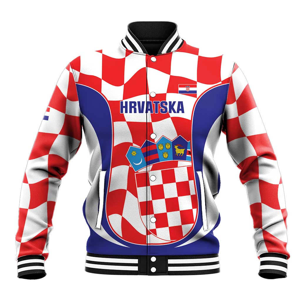Custom Croatia Football Baseball Jacket 2026 Come On Vatreni Hrvatska - Wonder Print Shop