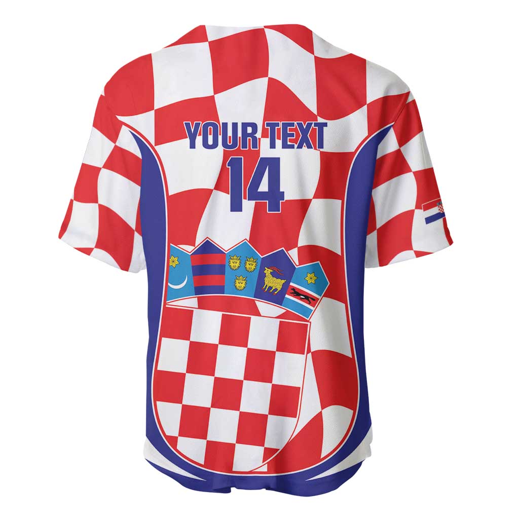 Custom Croatia Football Baseball Jersey 2026 Come On Vatreni Hrvatska - Wonder Print Shop