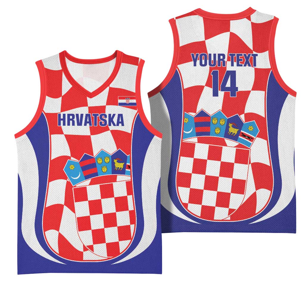 Custom Croatia Football Basketball Jersey 2026 Come On Vatreni Hrvatska - Wonder Print Shop