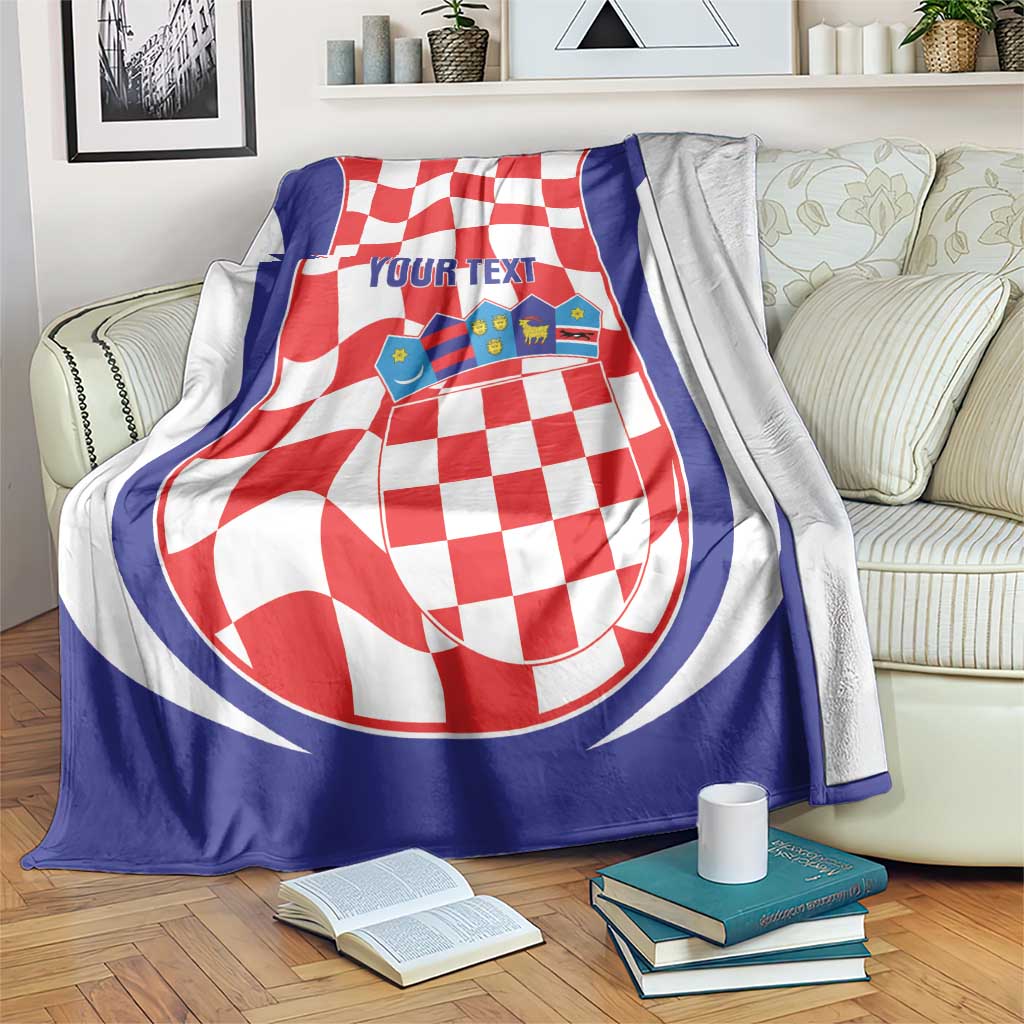 Custom Croatia Football Blanket 2026 Come On Vatreni Hrvatska - Wonder Print Shop