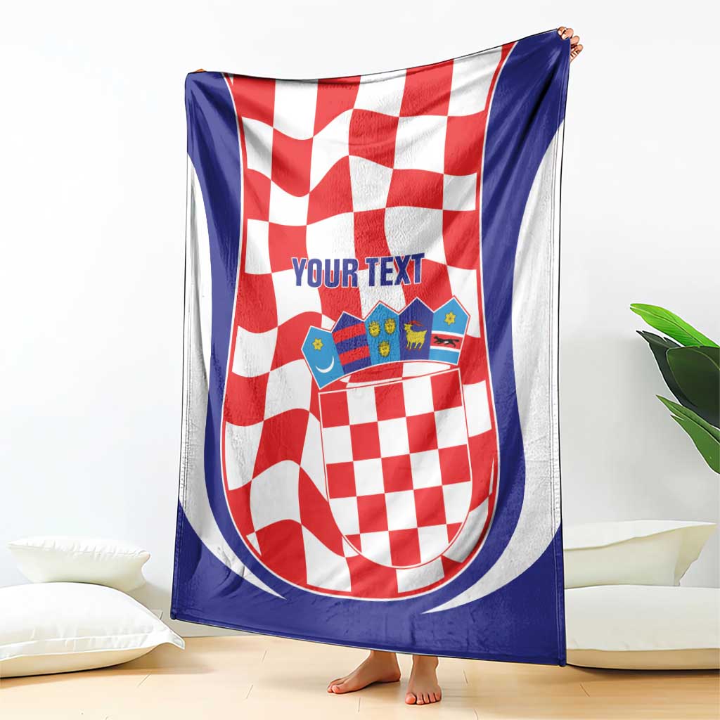 Custom Croatia Football Blanket 2026 Come On Vatreni Hrvatska - Wonder Print Shop
