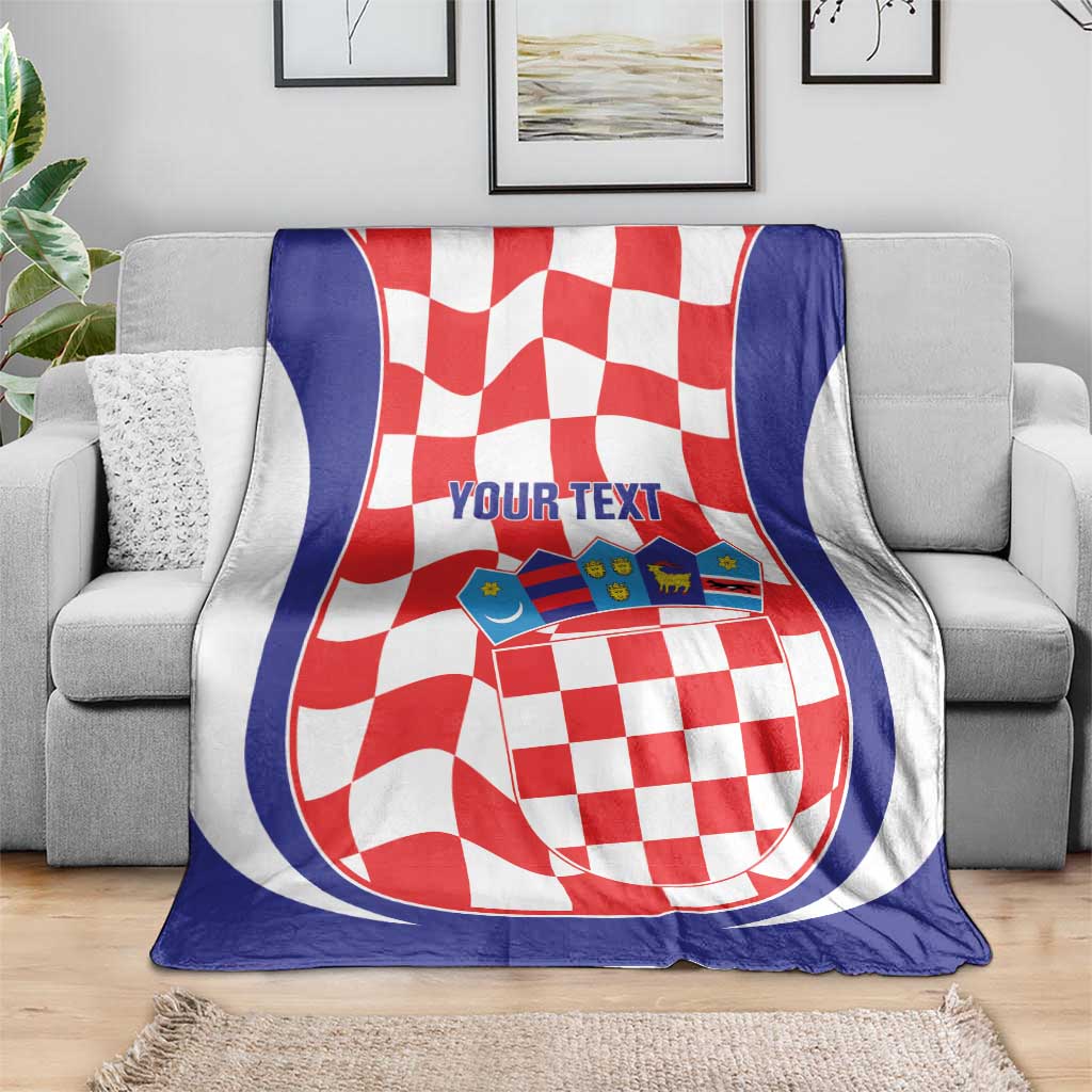 Custom Croatia Football Blanket 2026 Come On Vatreni Hrvatska - Wonder Print Shop