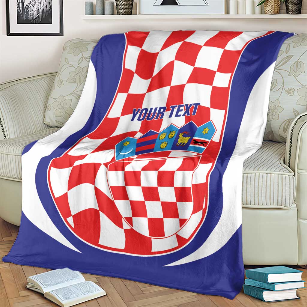 Custom Croatia Football Blanket 2026 Come On Vatreni Hrvatska - Wonder Print Shop
