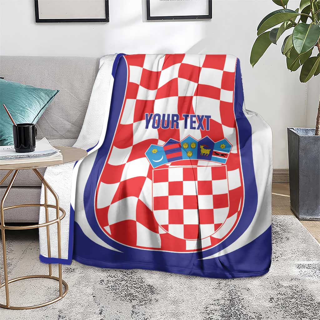Custom Croatia Football Blanket 2026 Come On Vatreni Hrvatska - Wonder Print Shop