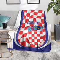 Custom Croatia Football Blanket 2026 Come On Vatreni Hrvatska - Wonder Print Shop
