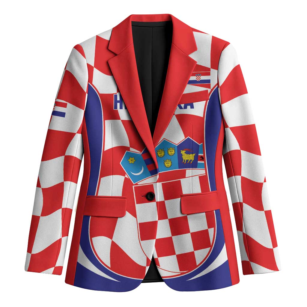 Custom Croatia Football Blazer 2026 Come On Vatreni Hrvatska - Wonder Print Shop