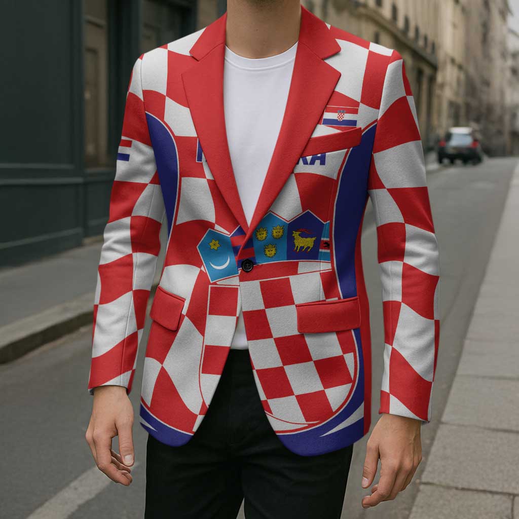 Custom Croatia Football Blazer 2026 Come On Vatreni Hrvatska - Wonder Print Shop