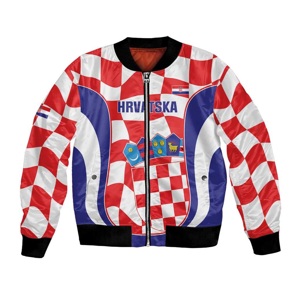 Custom Croatia Football Bomber Jacket 2026 Come On Vatreni Hrvatska - Wonder Print Shop