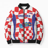 Custom Croatia Football Bomber Puffer Jacket 2026 Come On Vatreni Hrvatska - Wonder Print Shop