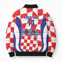 Custom Croatia Football Bomber Puffer Jacket 2026 Come On Vatreni Hrvatska - Wonder Print Shop
