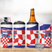 Custom Croatia Football 4 in 1 Can Cooler Tumbler 2026 Come On Vatreni Hrvatska - Wonder Print Shop