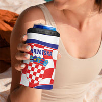 Custom Croatia Football 4 in 1 Can Cooler Tumbler 2026 Come On Vatreni Hrvatska - Wonder Print Shop