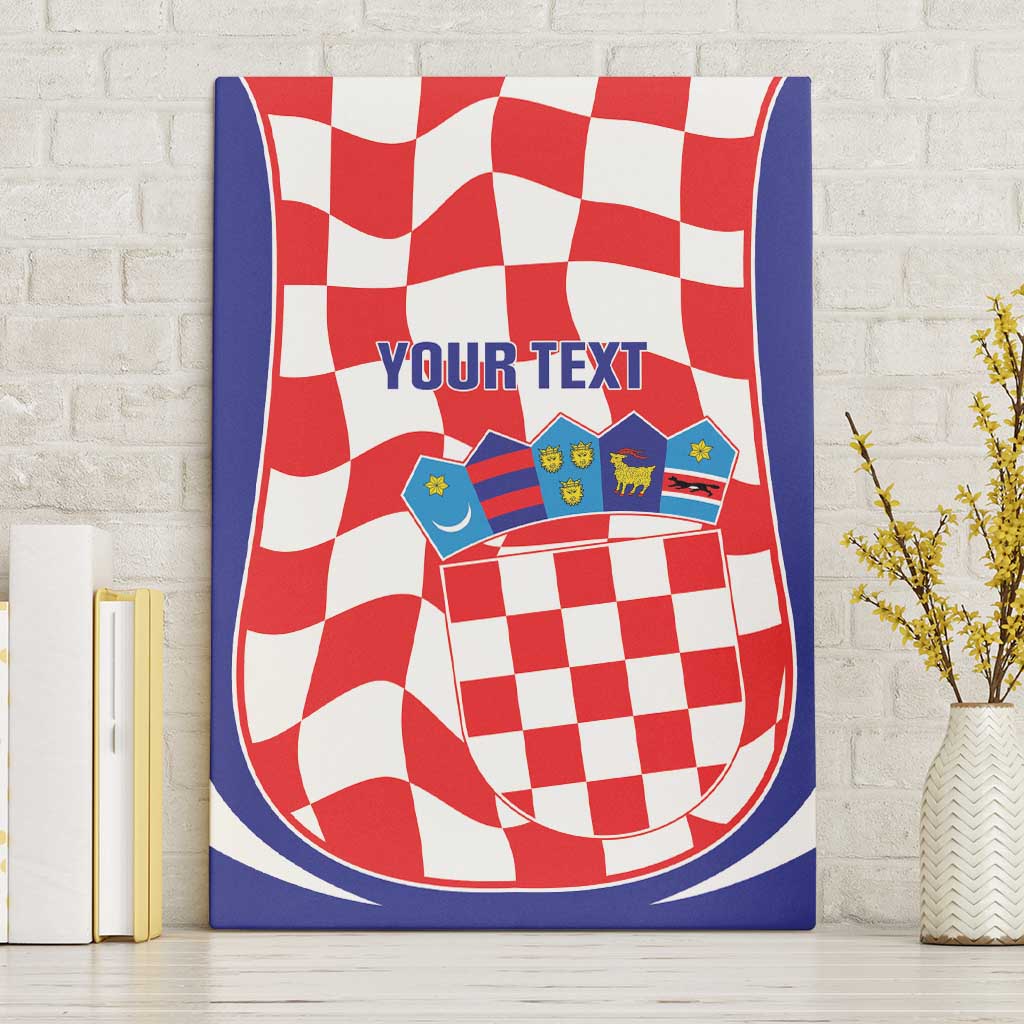Custom Croatia Football Canvas Wall Art 2026 Come On Vatreni Hrvatska - Wonder Print Shop