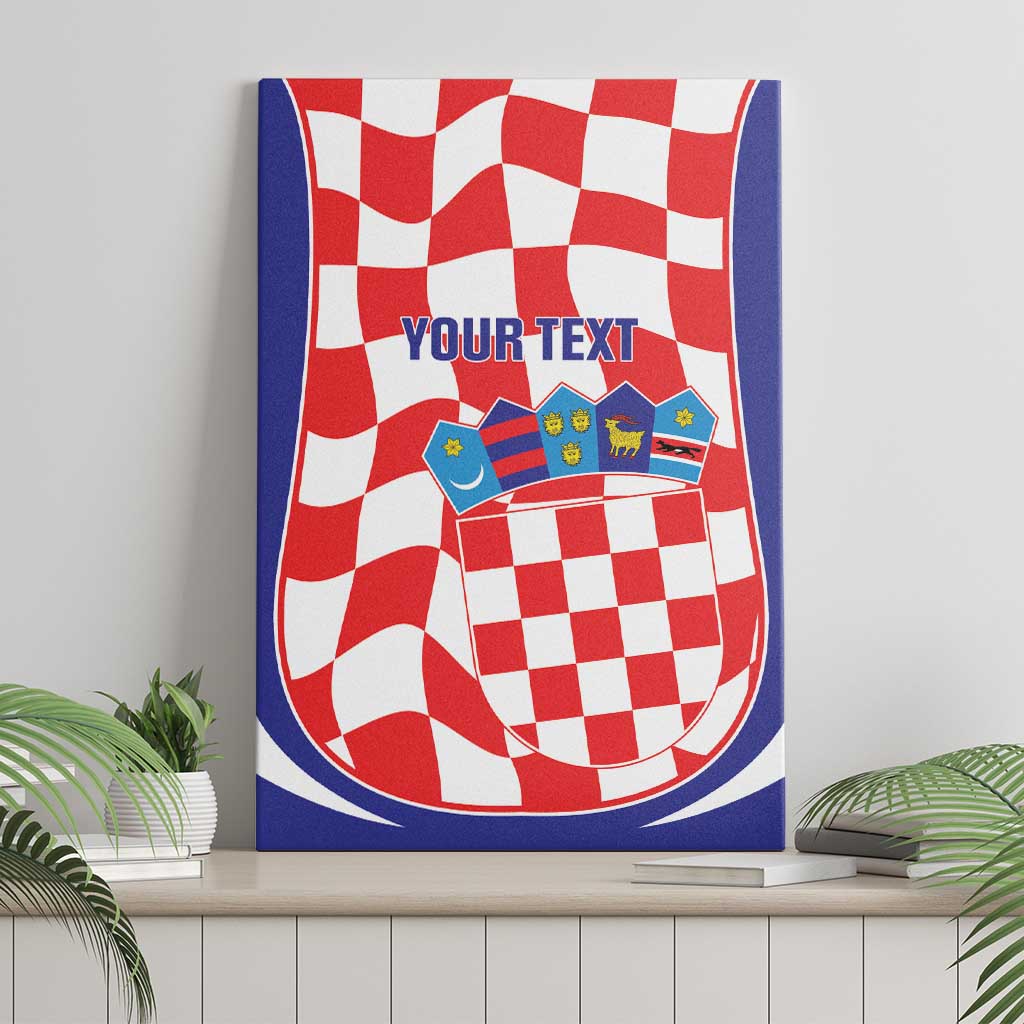 Custom Croatia Football Canvas Wall Art 2026 Come On Vatreni Hrvatska - Wonder Print Shop
