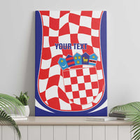Custom Croatia Football Canvas Wall Art 2026 Come On Vatreni Hrvatska - Wonder Print Shop