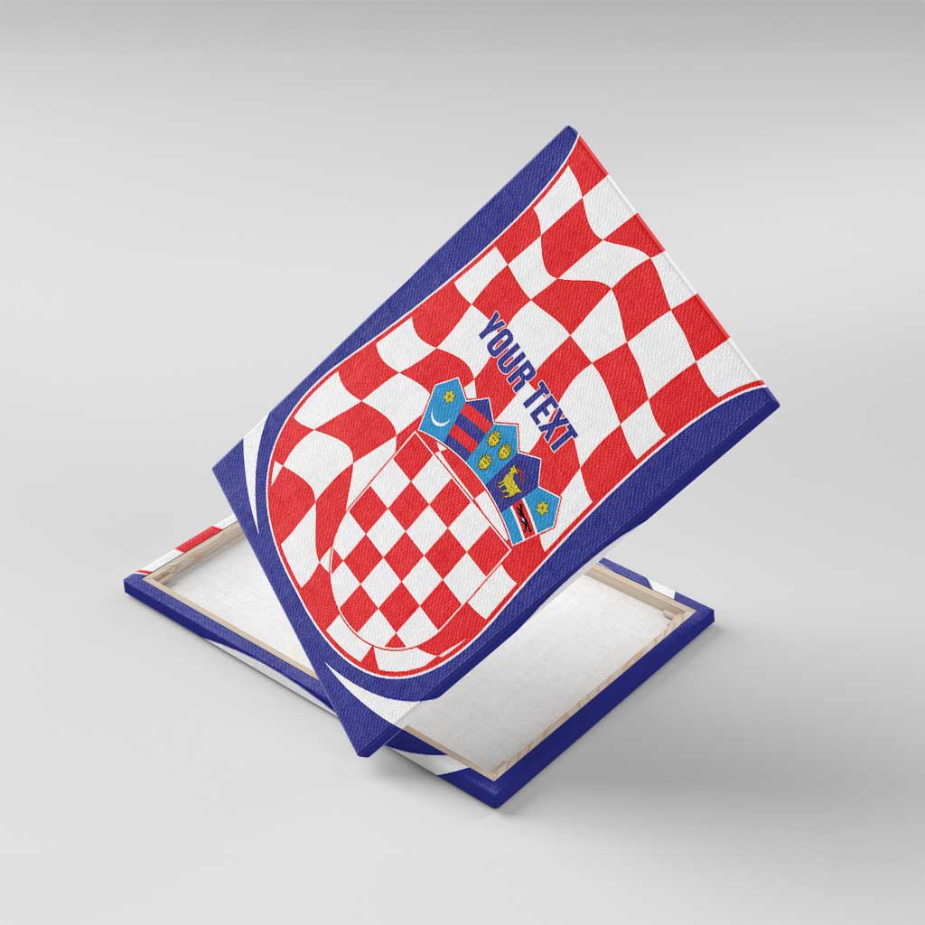 Custom Croatia Football Canvas Wall Art 2026 Come On Vatreni Hrvatska - Wonder Print Shop
