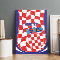 Custom Croatia Football Canvas Wall Art 2026 Come On Vatreni Hrvatska - Wonder Print Shop