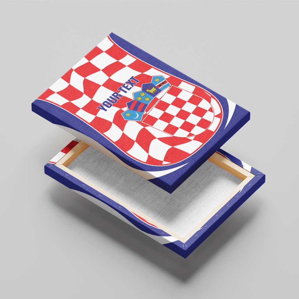 Custom Croatia Football Canvas Wall Art 2026 Come On Vatreni Hrvatska - Wonder Print Shop