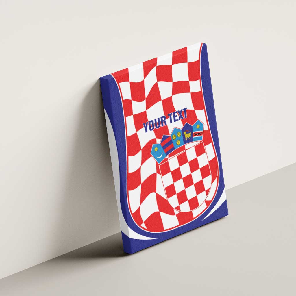 Custom Croatia Football Canvas Wall Art 2026 Come On Vatreni Hrvatska - Wonder Print Shop