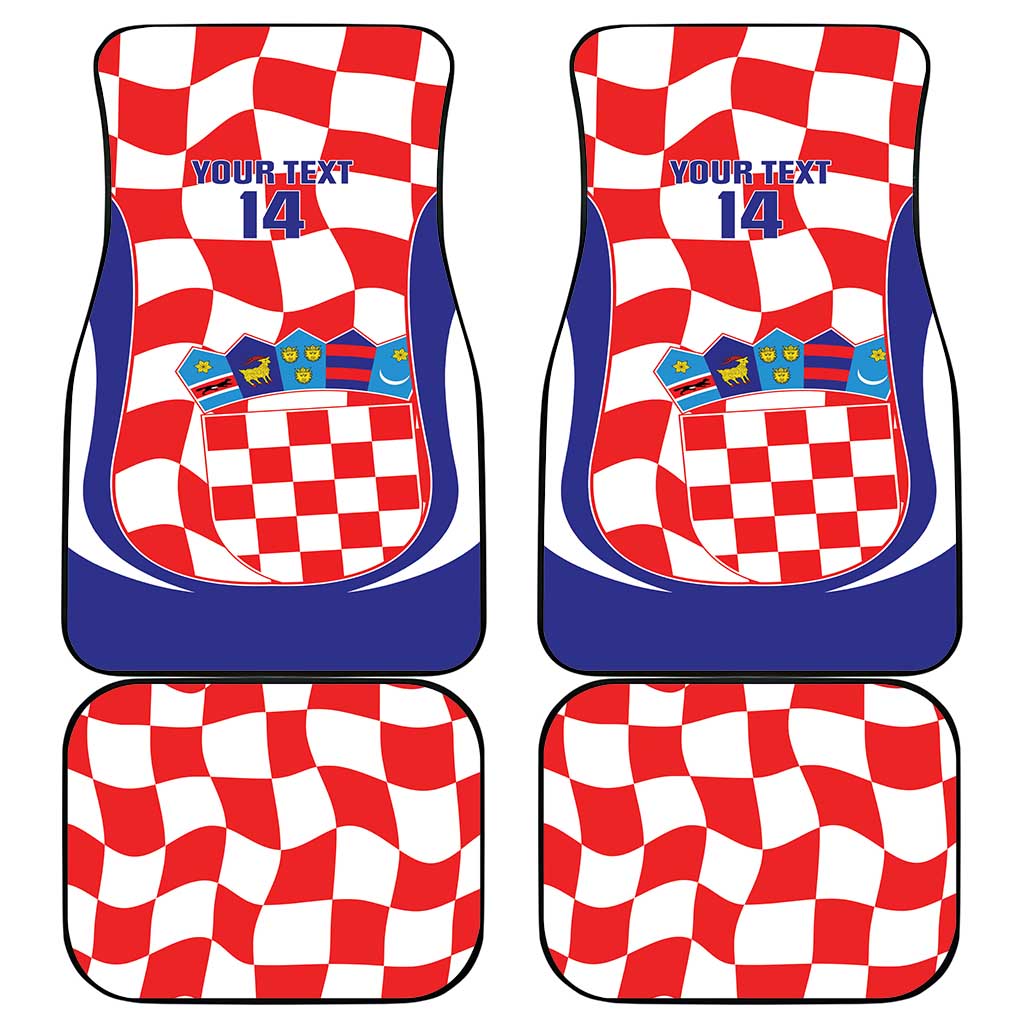 Custom Croatia Football Car Mats 2026 Come On Vatreni Hrvatska - Wonder Print Shop