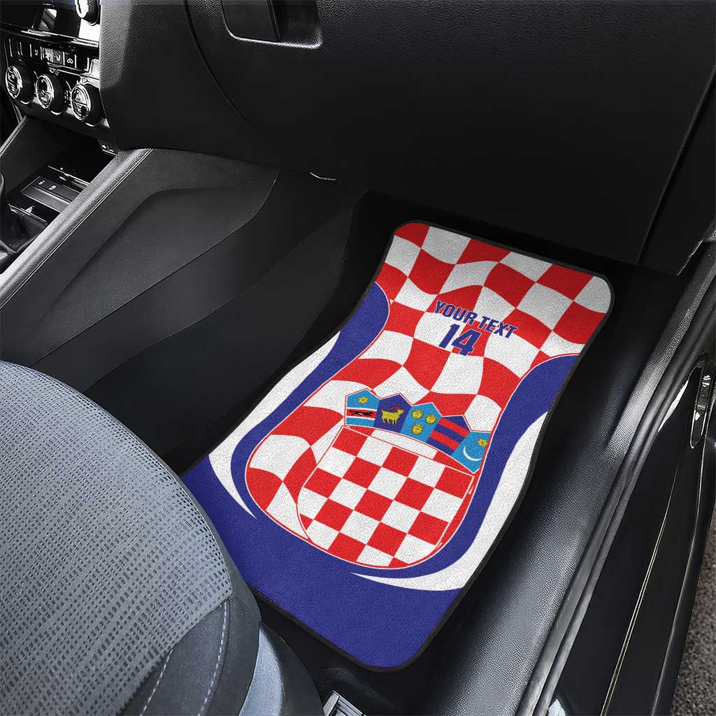 Custom Croatia Football Car Mats 2026 Come On Vatreni Hrvatska - Wonder Print Shop